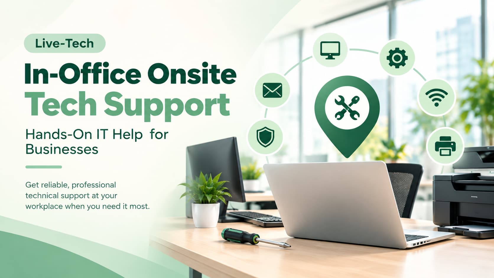 Live-Tech In-Office Onsite Tech Support: Hands-On IT Help for Businesses
